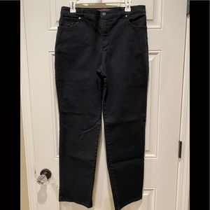 Gloria Vanderbilt Amanda Black Jeans- 12A